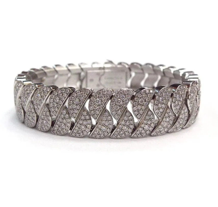 Cartier La Dona 18K White Gold Diamond Bracelet ASC5713