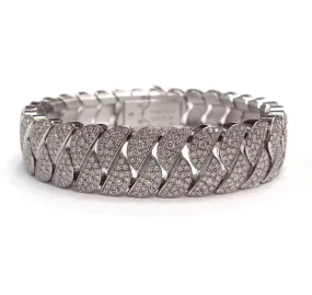 Cartier La Dona 18K White Gold Diamond Bracelet ASC5713