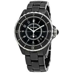Chanel J12 Black Ceramic Automatic Midsize Unisex Watch H0685