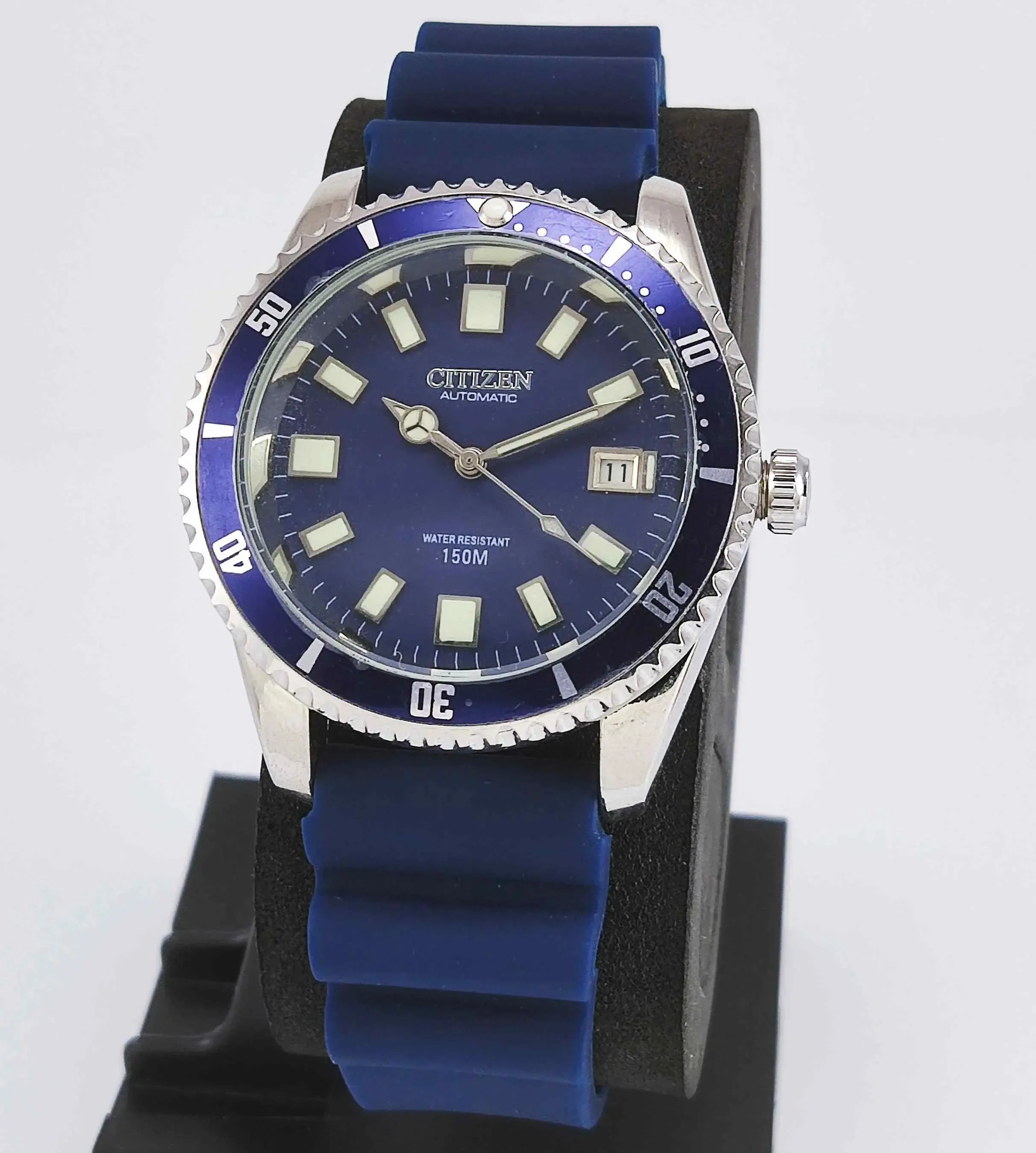 Citizen Automatic 8200A Sports Silver Dial 21 Jewels Day Date Men's Mechanical Watch