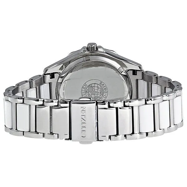 Citizen Ceramic Eco-Drive Diamond White Dial Ladies Watch EM0030-59A