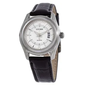 Citizen Eco-Drive Silver Dial Ladies Watch FE1011-03B