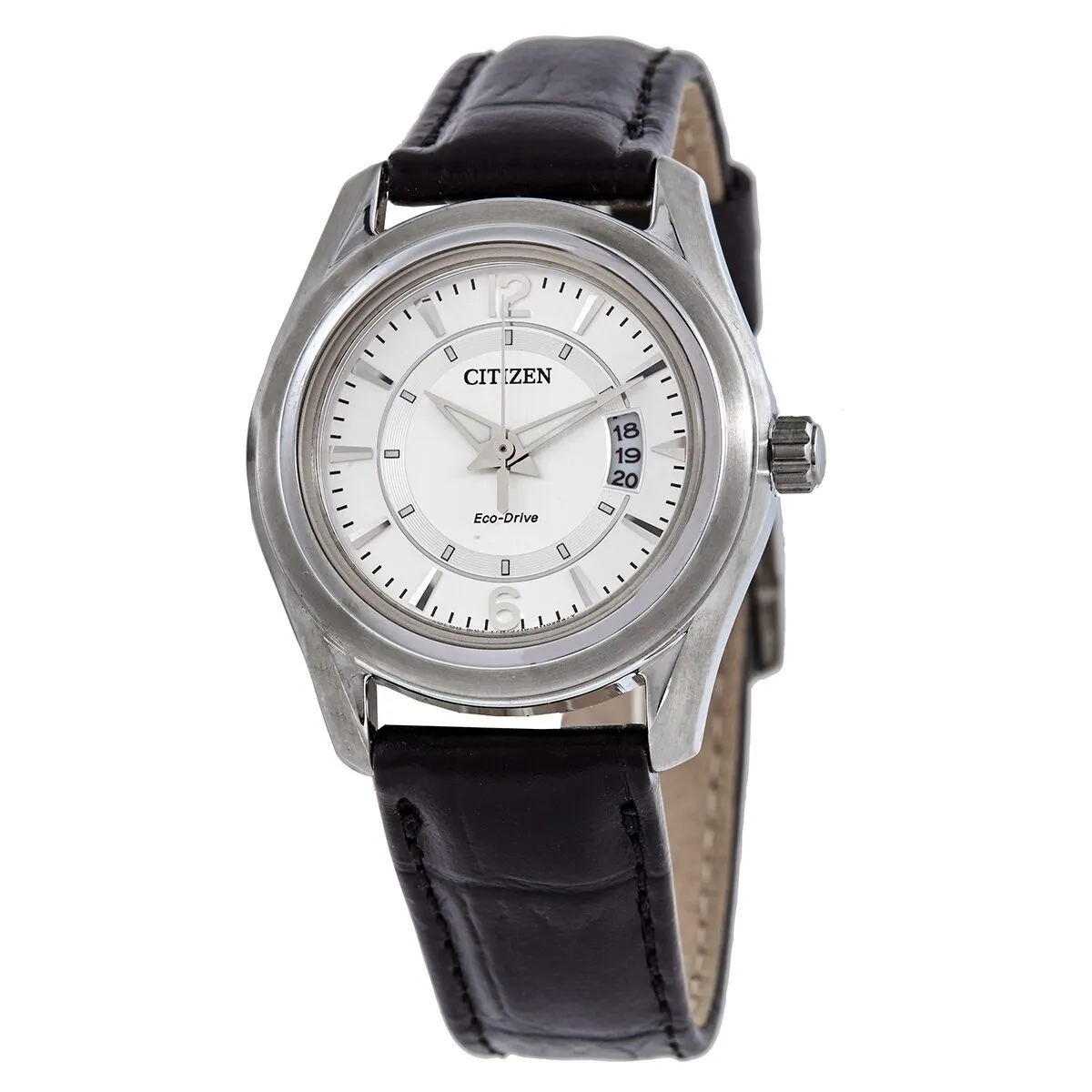 Citizen Eco-Drive Silver Dial Ladies Watch FE1011-03B