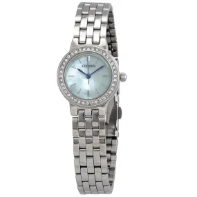 Citizen Mother of Pearl Dial Stainless Steel Ladies Watch EJ6100-51N