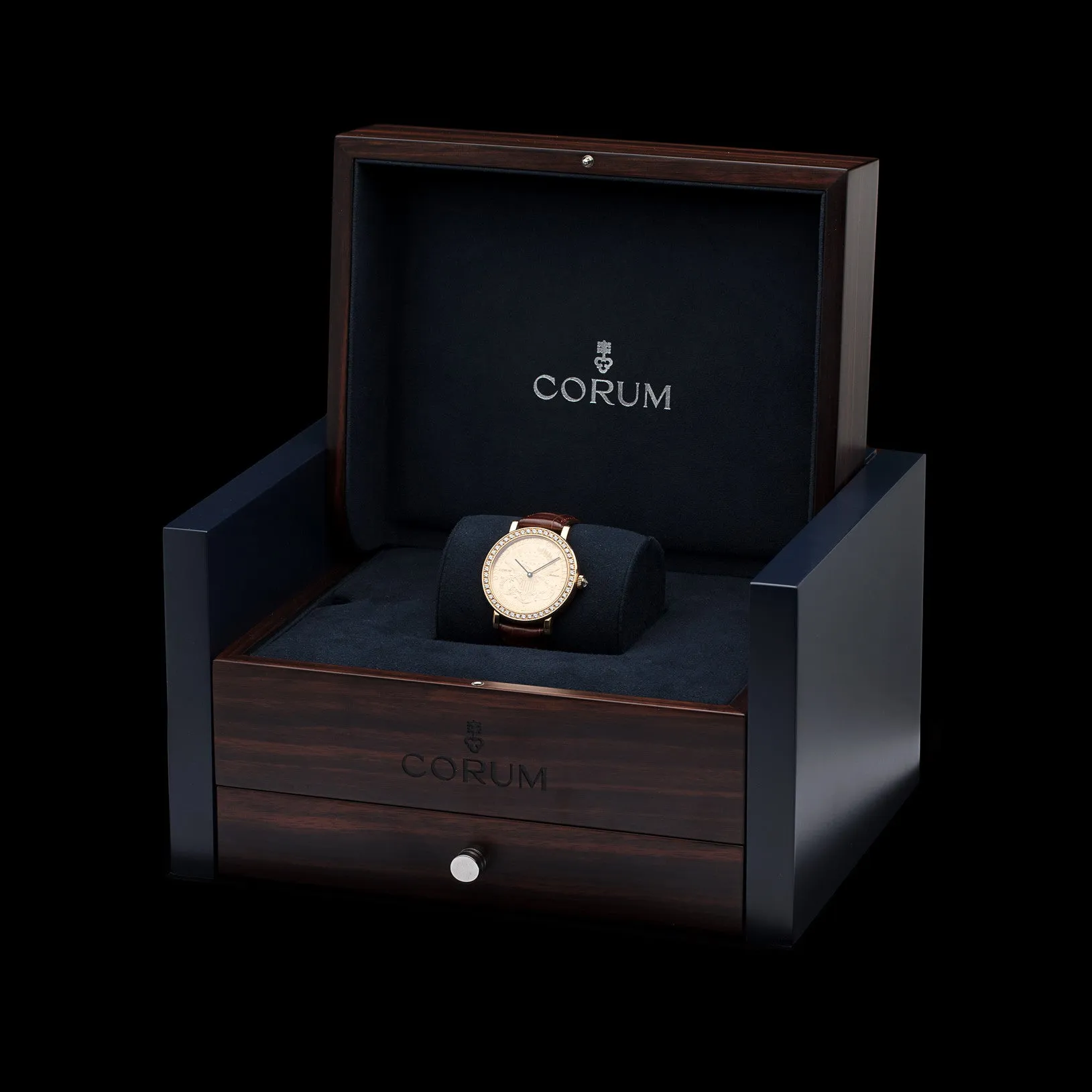 Corum $20 Coin Watch with Diamond Bezel