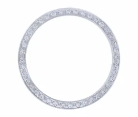 CREATED DIAMOND BEZEL FOR 36MM ROLEX TUDOR OYSTER PRINCE DAY DATE WATCH WHITE