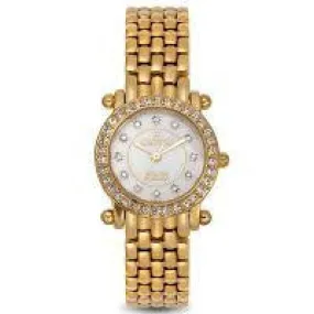 Croton Womens Stainless Steel Goldtone Mother Of Pearl Watch