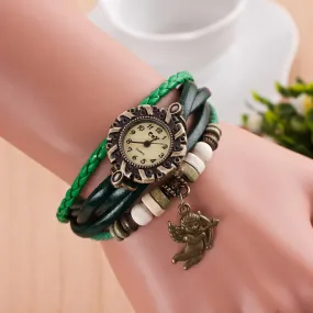 Cupid Retro Fashion Punk Bracelet Watch