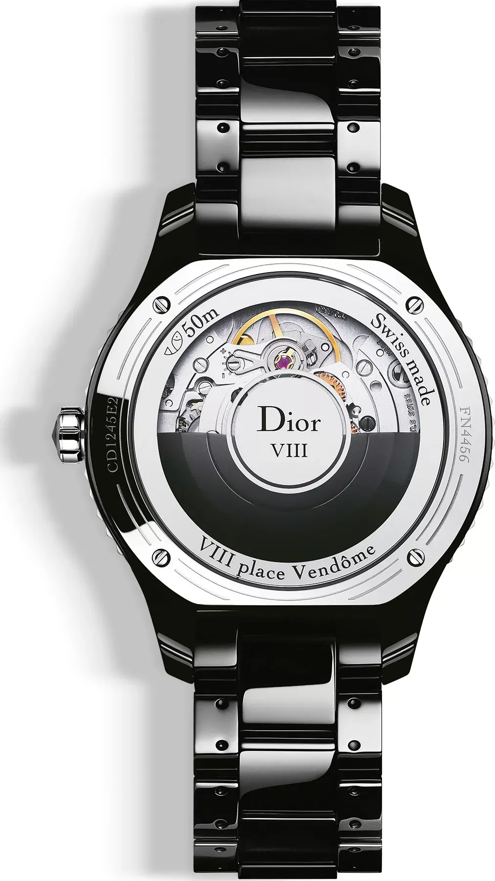 Dior VIII Place Vendome Stainless steel & Ceramic Lady's Watch