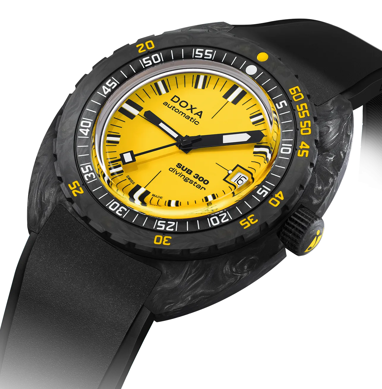 Doxa SUB 300 Carbon COSC Divingstar Rubber