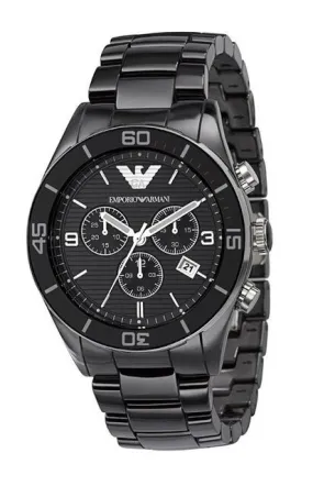 Emporio Armani Black Ceramic Chronograph Men's Watch AR1421