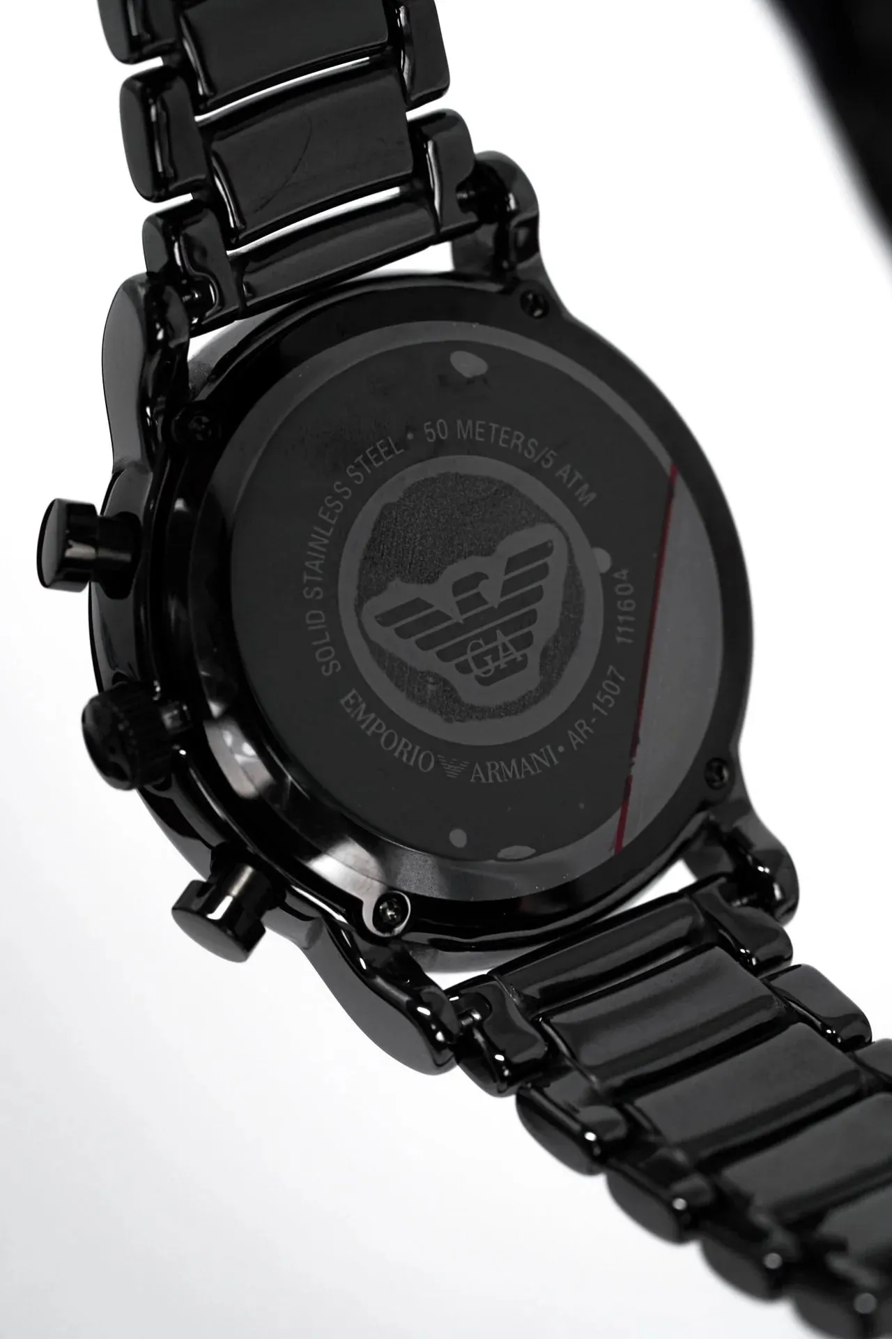 Emporio Armani Men's Luigi Chronograph Watch Black Ceramic AR1507