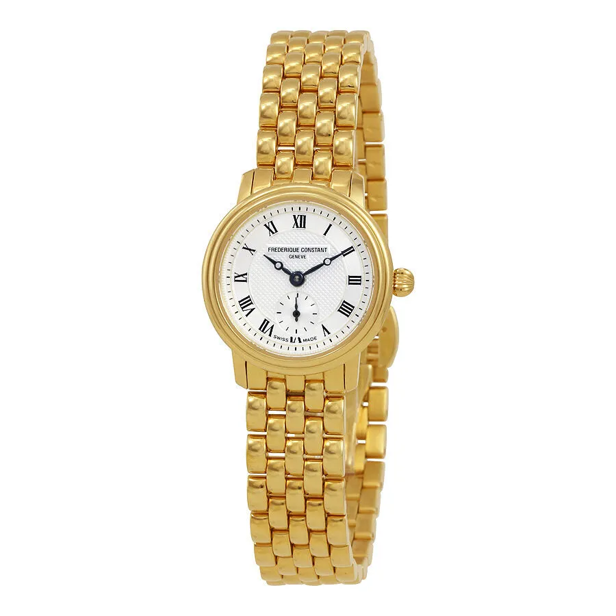 Frederique Constant Slim Line Silver Dial Ladies Watch FC-235MS5B