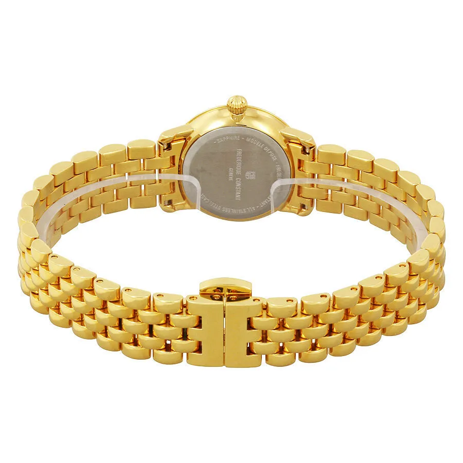Frederique Constant Slim Line Silver Dial Ladies Watch FC-235MS5B