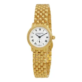 Frederique Constant Slim Line Silver Dial Ladies Watch FC-235MS5B