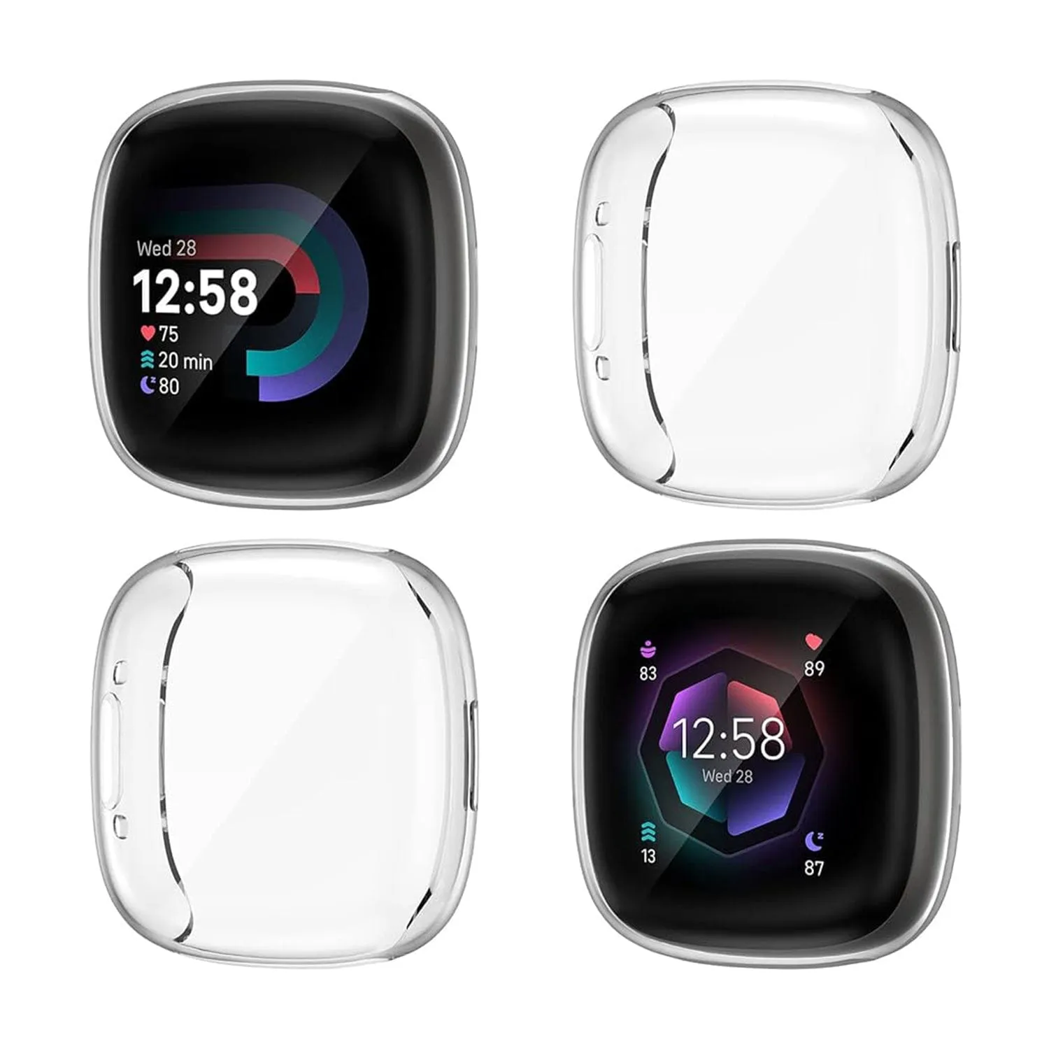 Free Protective TPU Case For Fitbit Sense 2 / Versa 4 Smartwatches