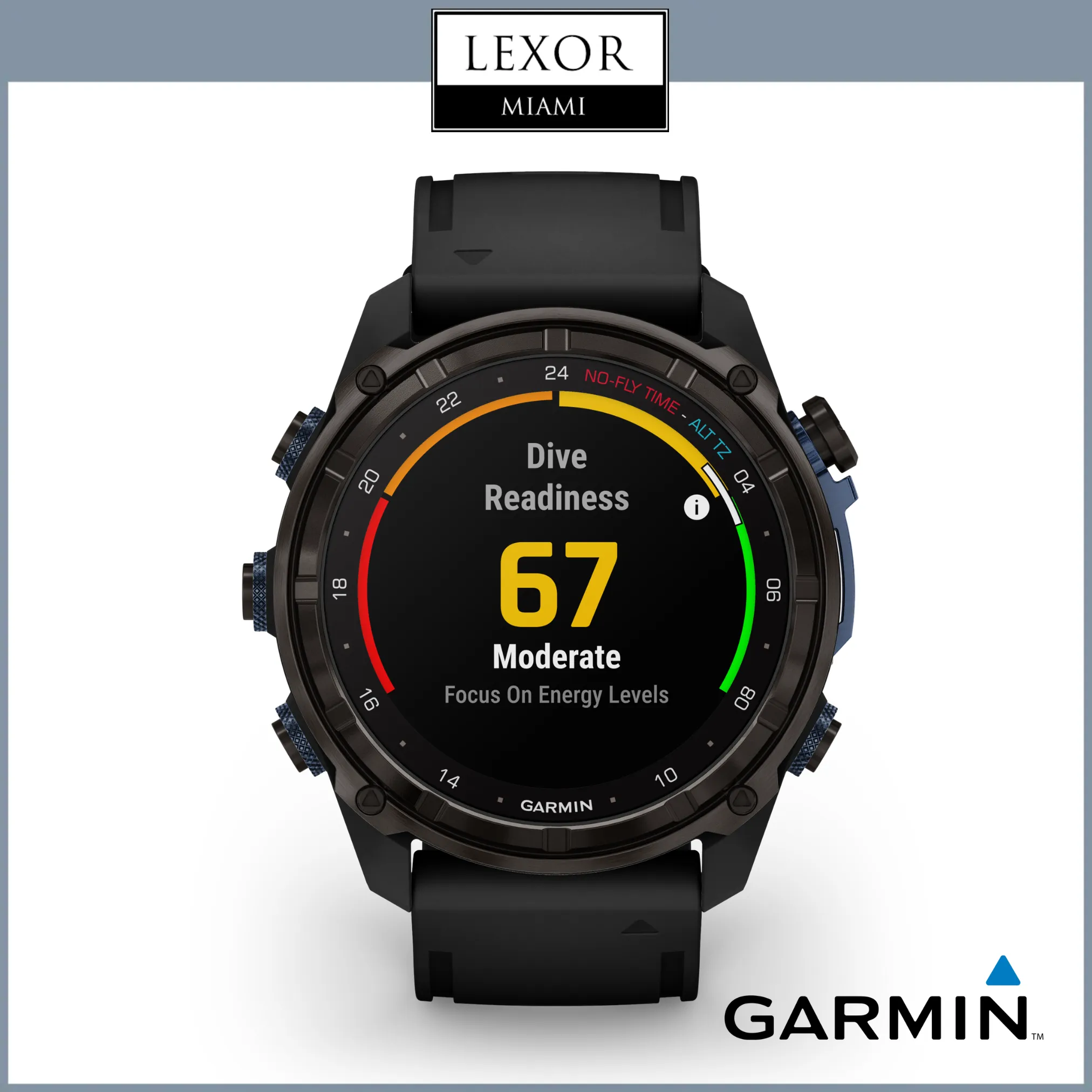 Garmin Descent™ Mk3i – 51 mm, Carbon Gray DLC Titanium with Black Silicone Band 010-02752-10 Watches UPC  753759332891