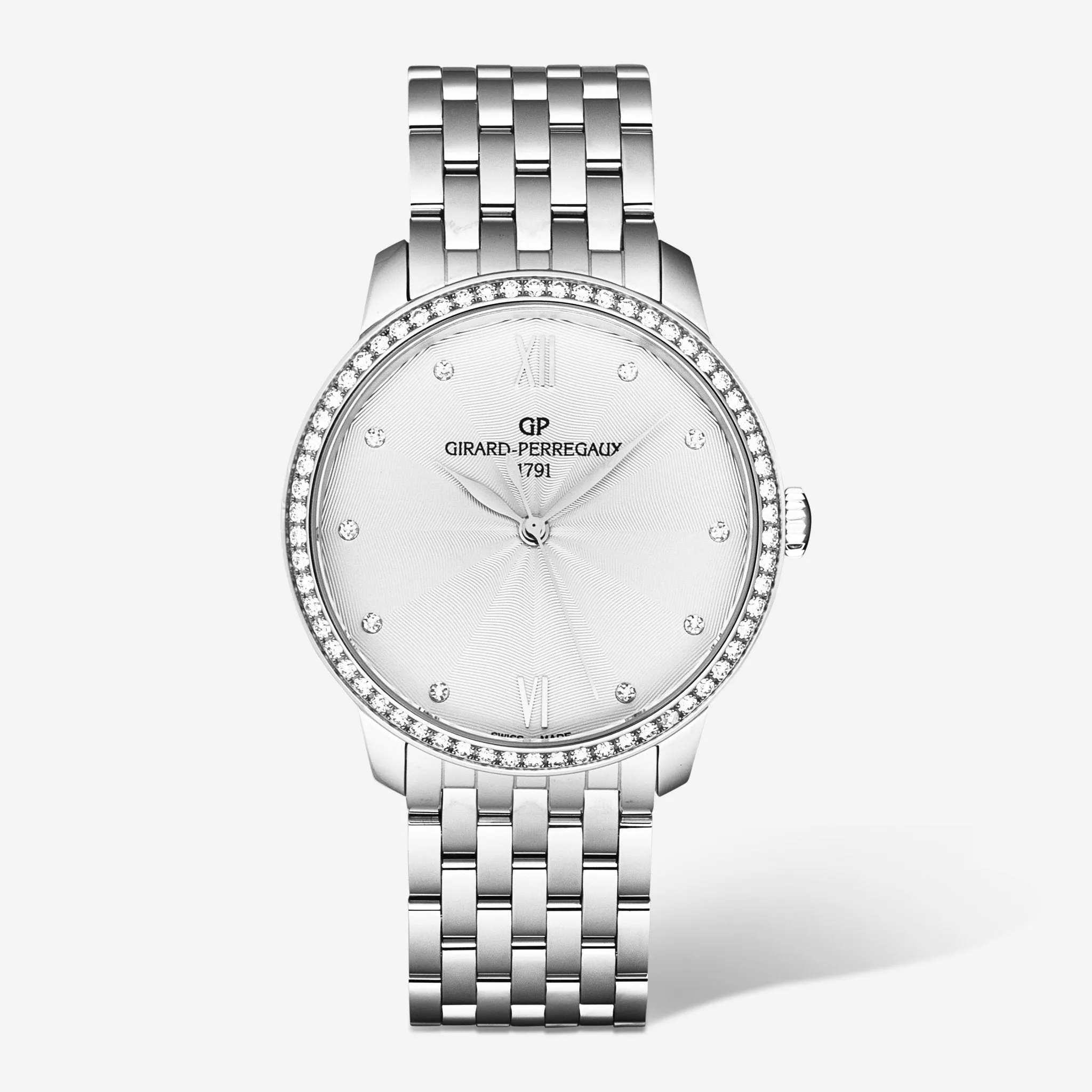 Girard-Perregaux 1966 Diamond Stainless Steel Automatic Ladies Watch 49523D11A171-11A