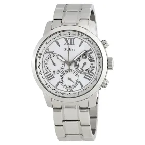 Guess Sunrise White Dial Ladies Multifunction Watch W0330L3