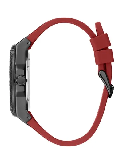 Guess U1049G6 Legacy Red Silicone Strap Men Watches