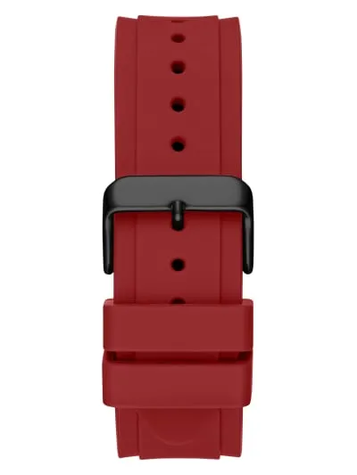 Guess U1049G6 Legacy Red Silicone Strap Men Watches