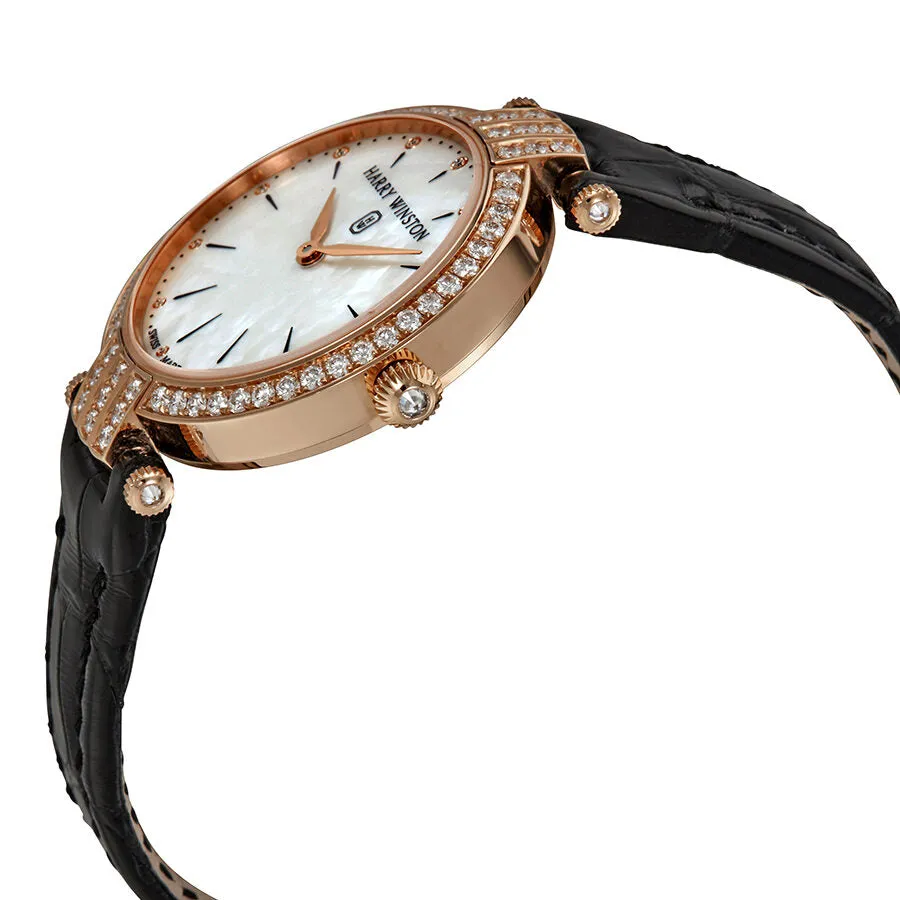 Harry Winston Premier White Mother Of Pearl Dial Ladies Watch PRNQHM31RR001