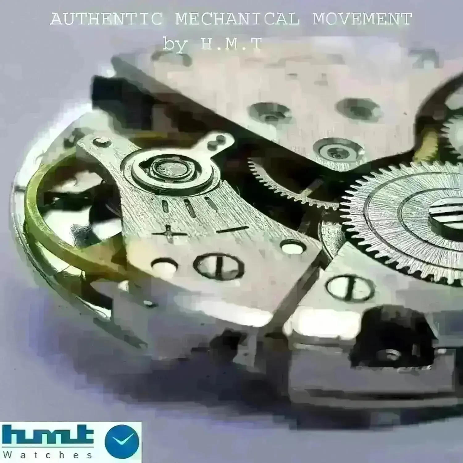 HMT Jubilee Para Shock 17 Jewels Sky Blue Dial Radium Hands Mechanical Hand winding Men's Wrist Watch