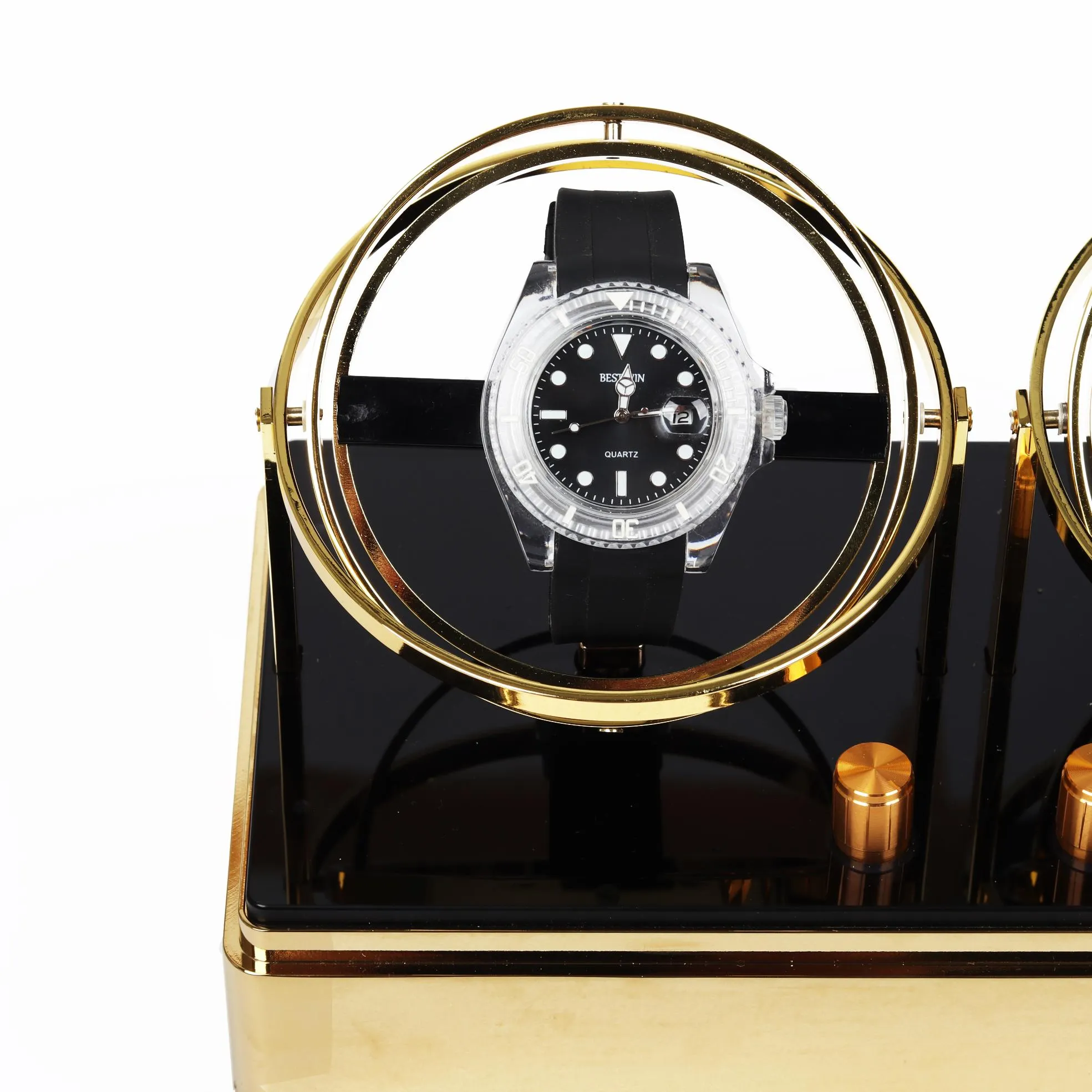 HQ Watches Care Astronomy Dualism Watch Winder - Gold