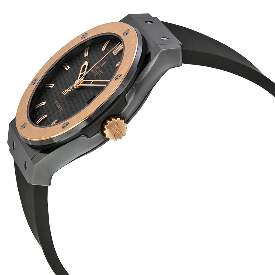 Hublot Ceramic King Gold Black Dial Automatic Men's Watch 511.CO.1780.RX