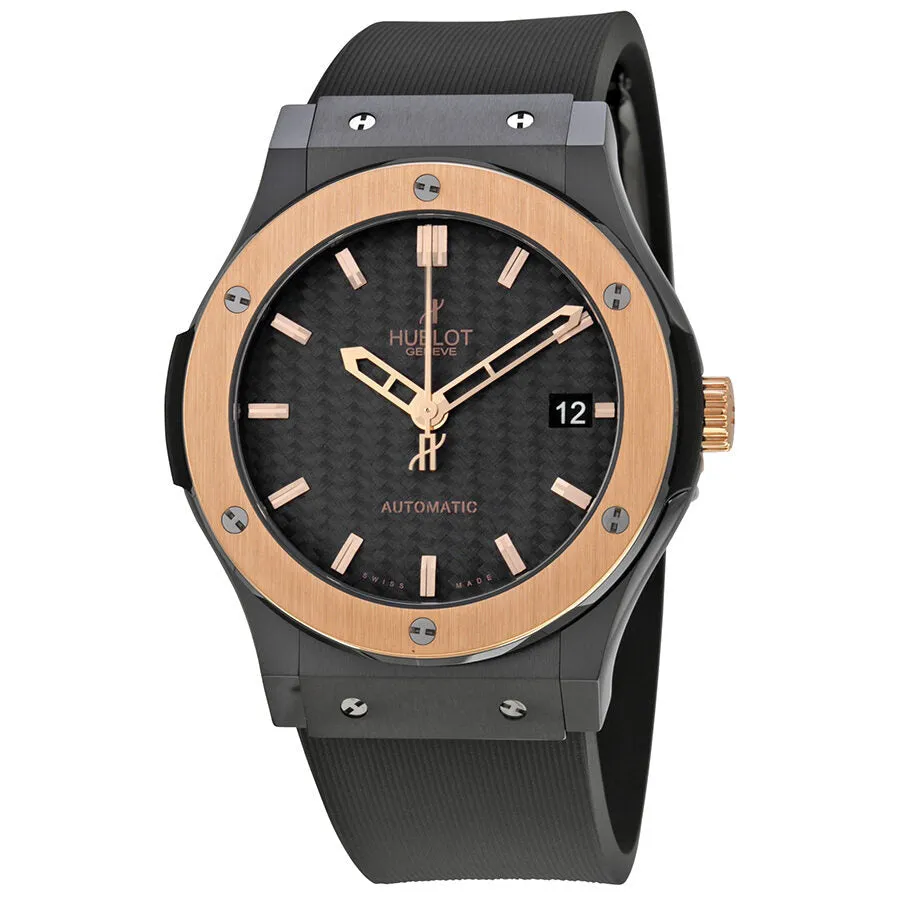 Hublot Ceramic King Gold Black Dial Automatic Men's Watch 511.CO.1780.RX