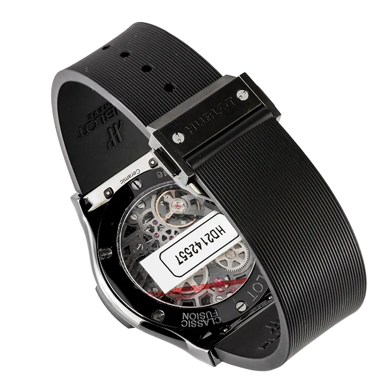 Hublot Classic Fusion All-Black Openwork Dial Rubber Strap 515.CM.0140.LR