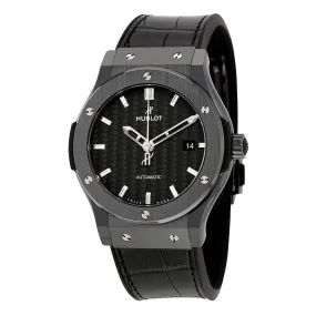 Hublot Classic Fusion Automatic Black Dial Black Ceramic Men's Watch 542.CM.1770.LR