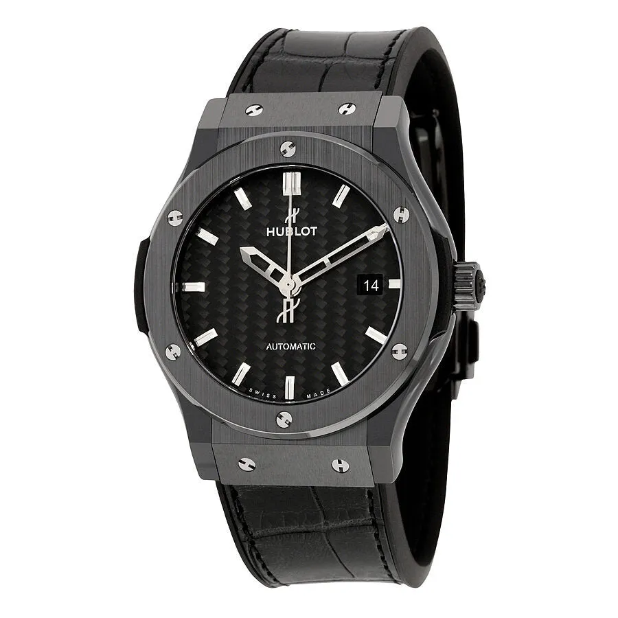 Hublot Classic Fusion Automatic Black Dial Black Ceramic Men's Watch 542.CM.1770.LR
