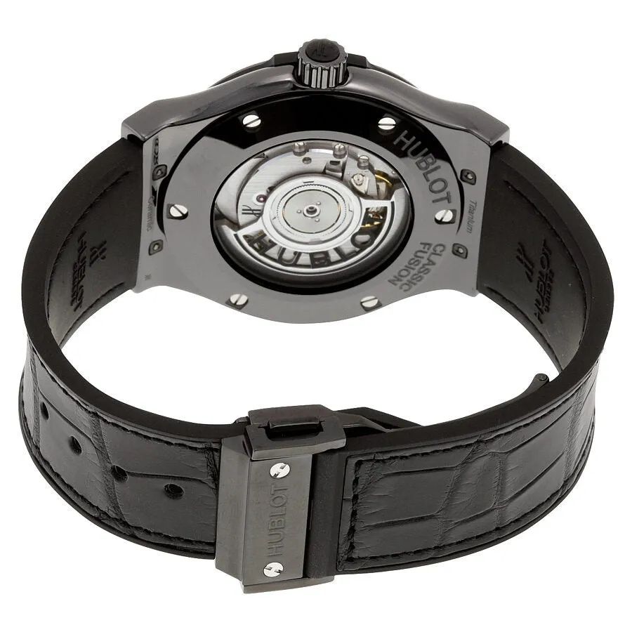 Hublot Classic Fusion Automatic Black Dial Black Ceramic Men's Watch 542.CM.1770.LR