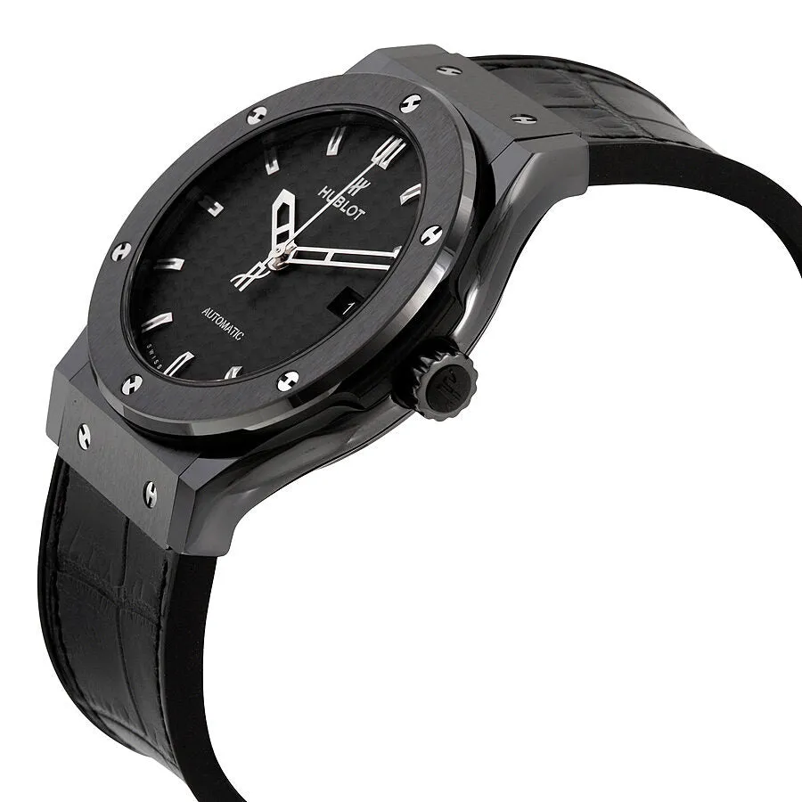 Hublot Classic Fusion Automatic Black Dial Black Ceramic Men's Watch 542.CM.1770.LR