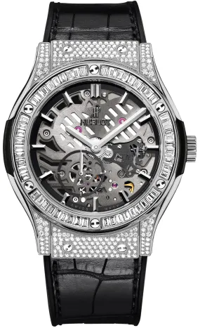 Hublot Classic Fusion Classico Ultra Thin Skeleton Dial Hand Wind Men's Watch 515.NX.0170.LR.0904