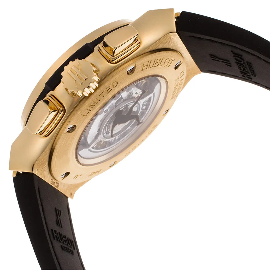 Hublot Classic Fusion Pele Skeleton Dial Black Leather Band Automatic Men's Watch 525.VX.0179.VR.PEL14