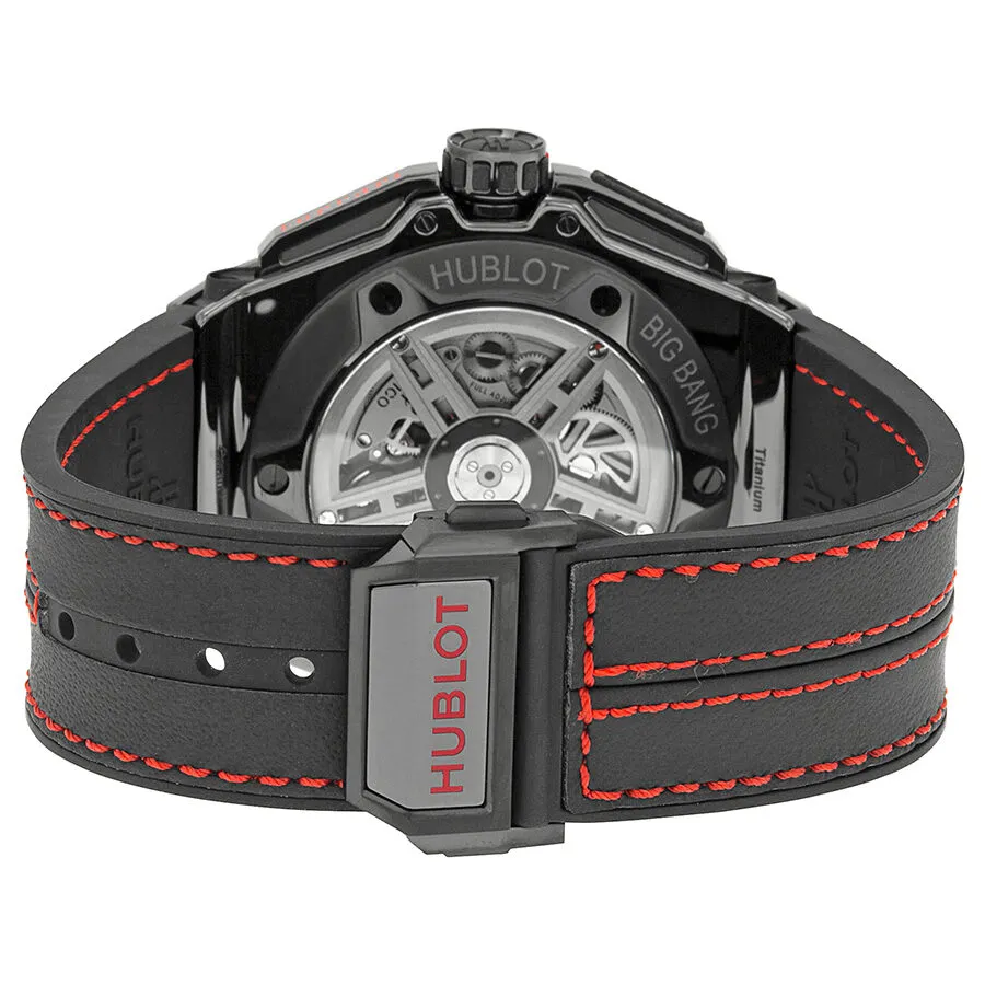 Hublot Ferrari All Black LIMITED Automatic Openwork Dial Black Ceramic Men's Watch 401.CX.0123.VR