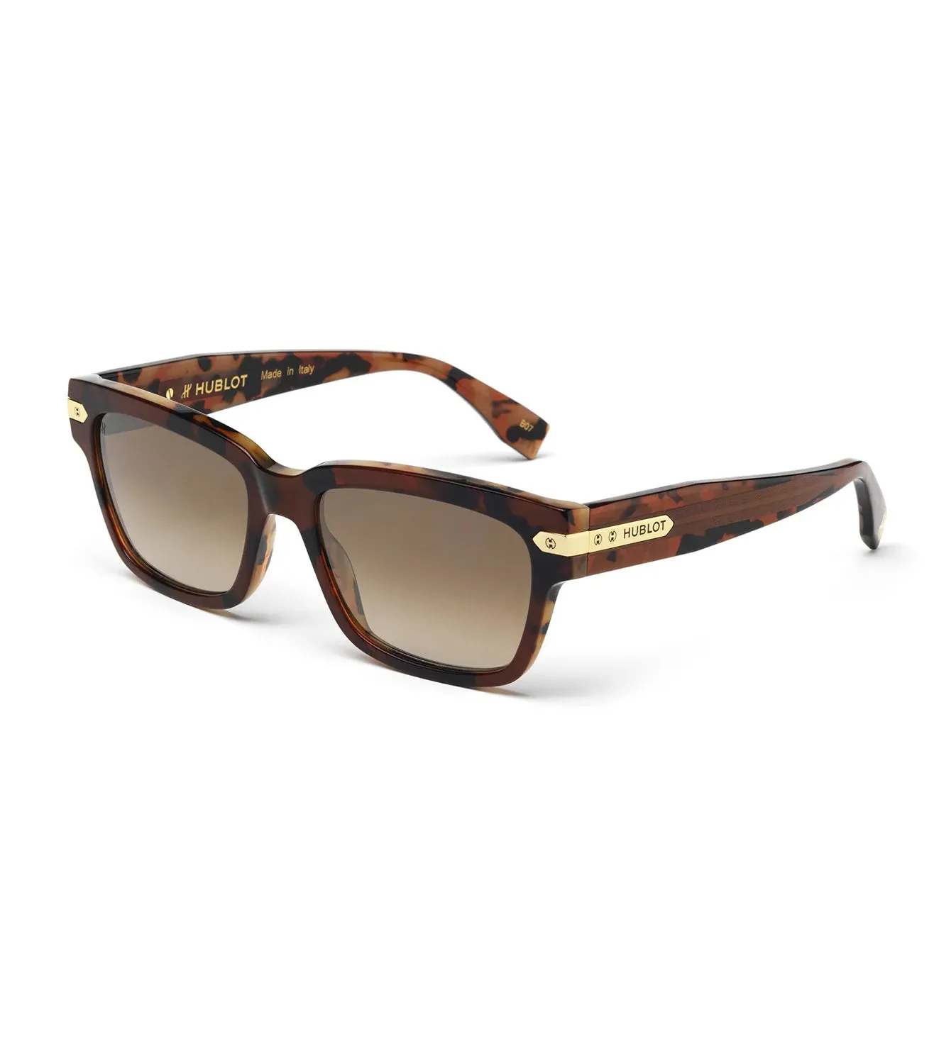Hublot Unisex Gold Square Sunglasses