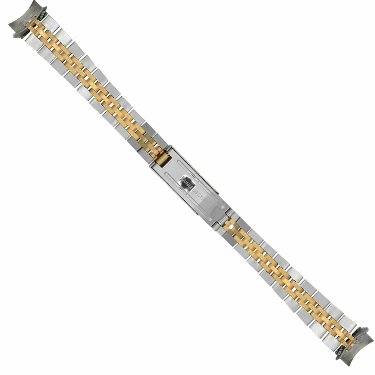 JUBILEE WATCH BAND LADY  FOR 26MM ROLEX DATE DATEJUST 13MM LUGS TWO TONE HEAVY