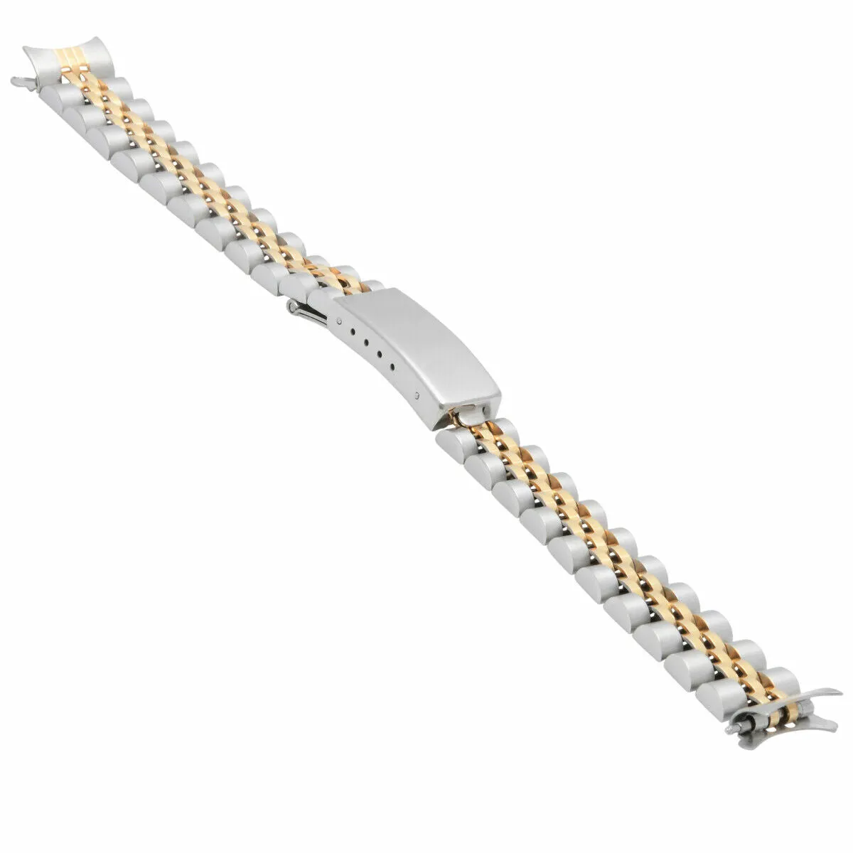 JUBILEE WATCH BAND LADY  FOR 26MM ROLEX DATE DATEJUST 13MM LUGS TWO TONE HEAVY