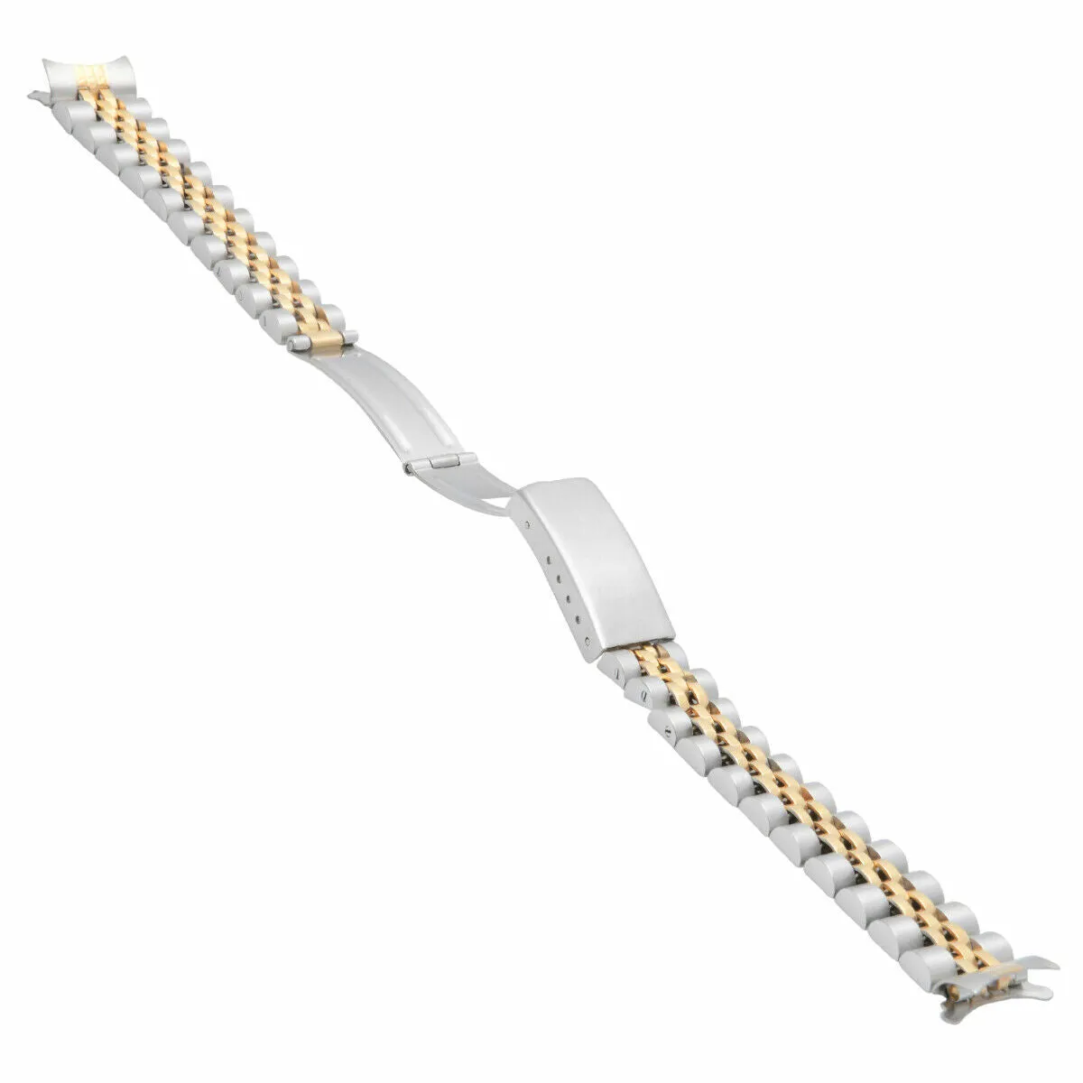 JUBILEE WATCH BAND LADY  FOR 26MM ROLEX DATE DATEJUST 13MM LUGS TWO TONE HEAVY