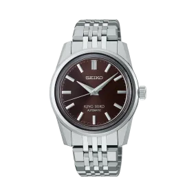 King Seiko Men's 37mm Stainless Steel Automatic Watch SPB285J