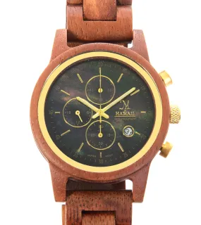 Koa Chronograph, Black Mother of Pearl - 29718