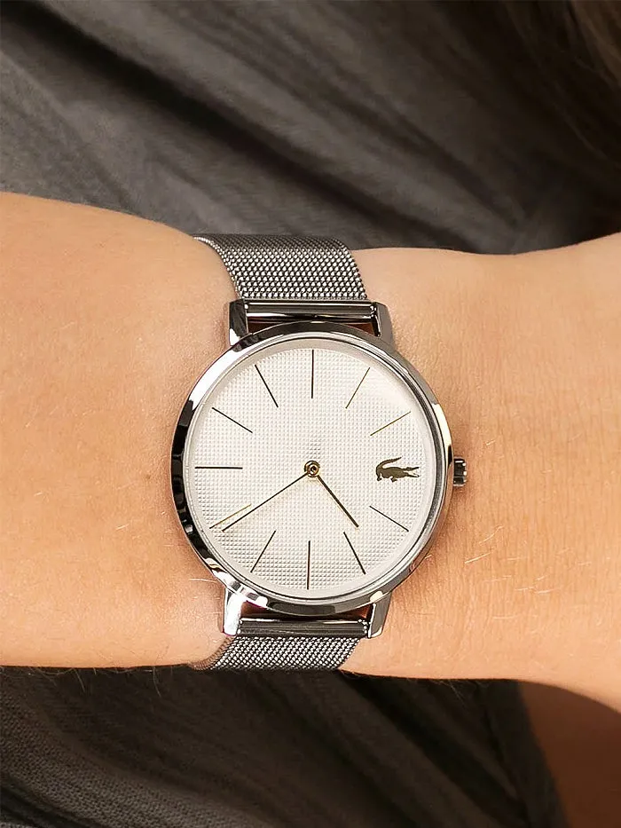 Lacoste Moon Silver Mesh Women's Watch