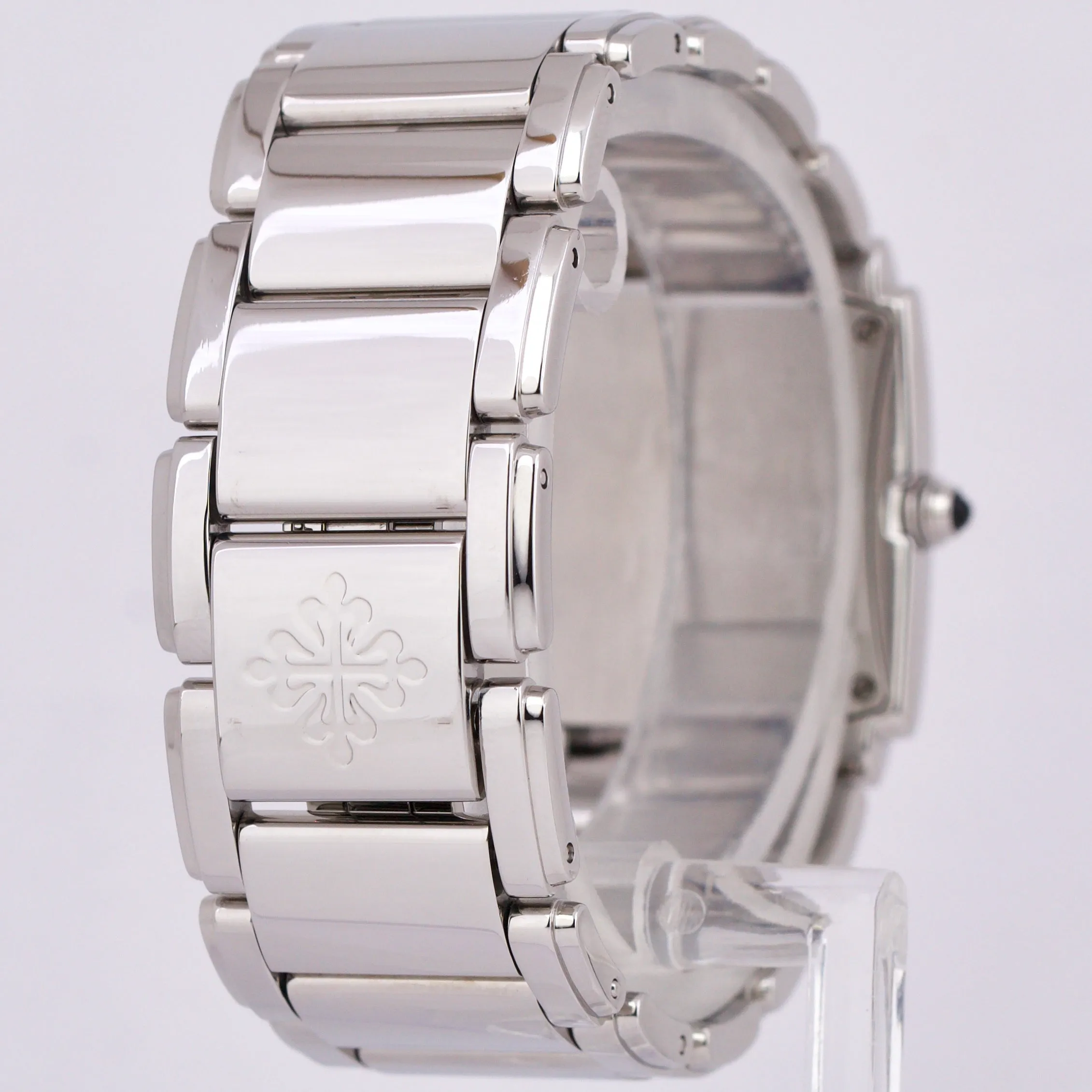Ladies Patek Philippe Twenty-4 Stainless Steel DIAMOND 25mm Quartz Watch 4910/10