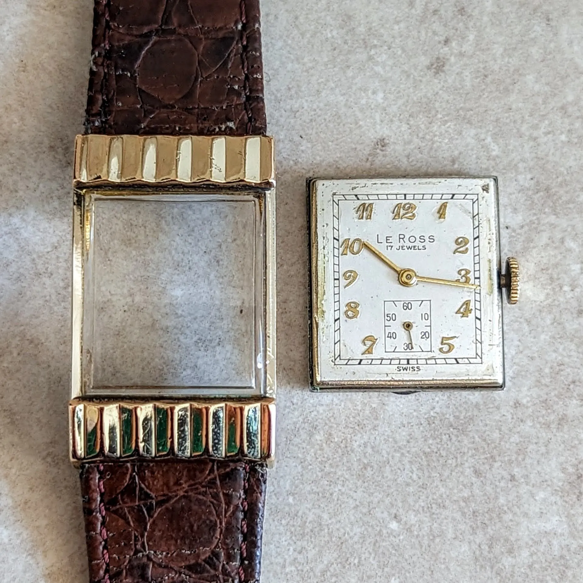 Le Ross Vintage Wristwatch by SHRIRO Watch Inc. 17 Jewels Swiss Made