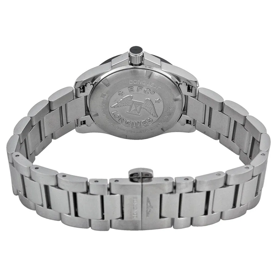 Longines Conquest Black Diamond Black Ceramic Bezel Ladies Watch 32574576 L3.257.4.57.6