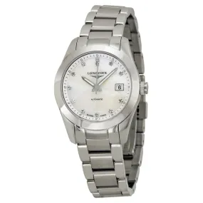 Longines Conquest Classic Automatic Mother of Pearl Dial Ladies Watch L22854876 L2.285.4.87.6