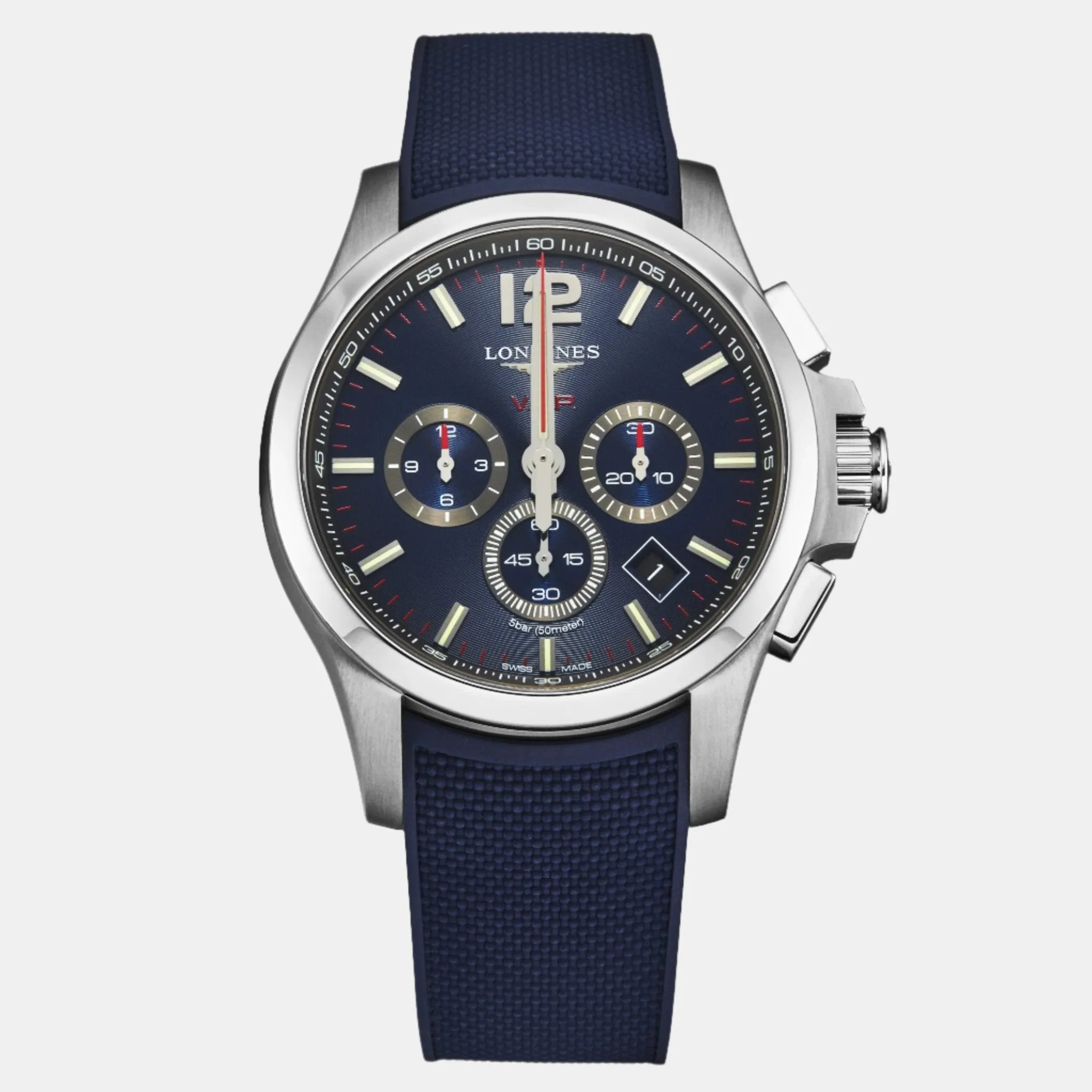 Longines Conquest V.H.P. Chronograph Blue Dial Quartz Men's Watch L3.727.4.96.9